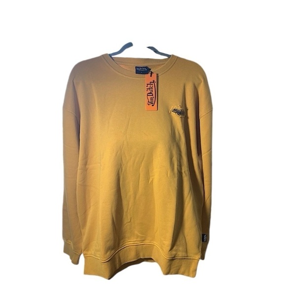 NWT Von Dutch 2xL mustard yellow crewneck - Picture 3 of 10